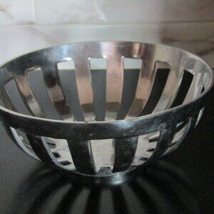 Silver Fruit Bowl, Midcentury Modern, Farmhouse, Classic, Minimalist, Vintage